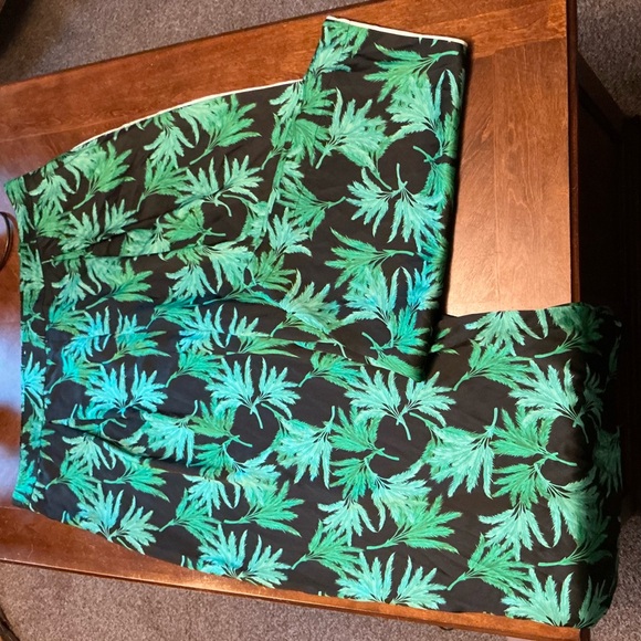 NWT Noel Tropical Leaf Print Pants 3X - Picture 1 of 5